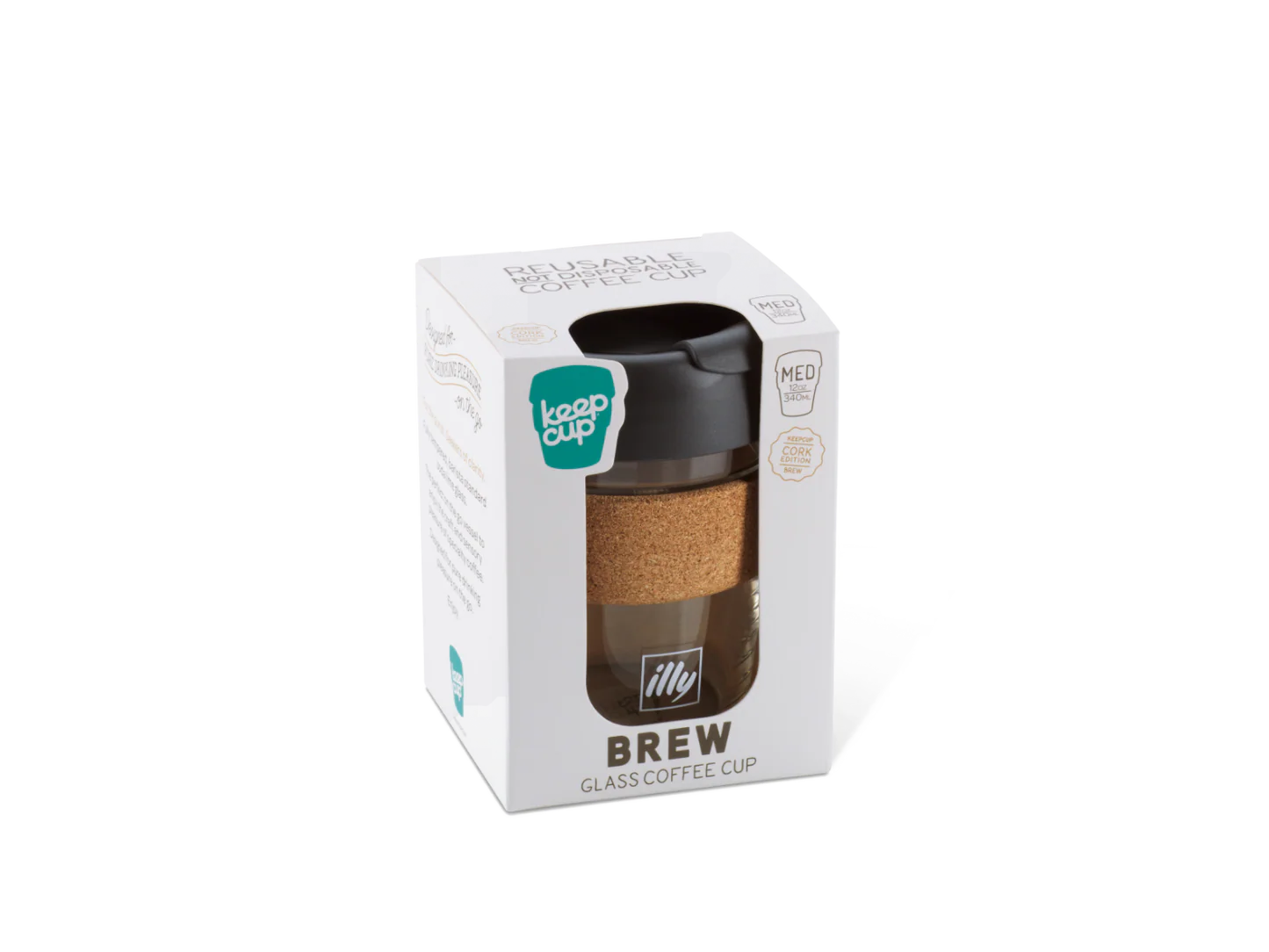 KEEPCUP ILLY VETRO 12 OZ