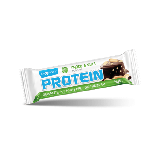 MaxSport Protein - Çokollatë Proteinike me Çokollatë dhe Arra 50gr