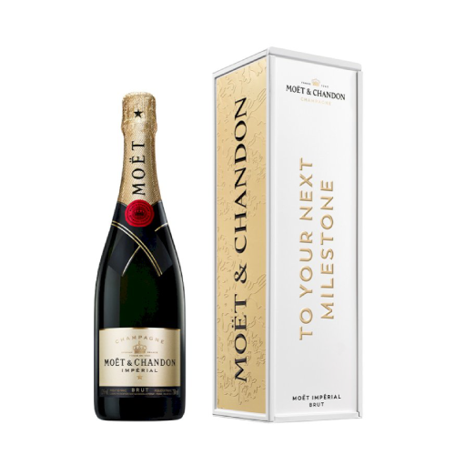 Moet & Chandon Brut Rose Imperial Milestones Shampanje 0.75L 12% Gift Pack