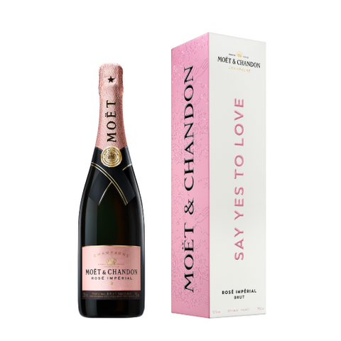 Shampanjë Moët & Chandon Rosé Impérial 2023 "Yes to Love" 0.75L, 12%