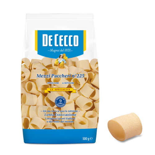 De Cecco Pasta Paccheri 125 Paketim 500Gr