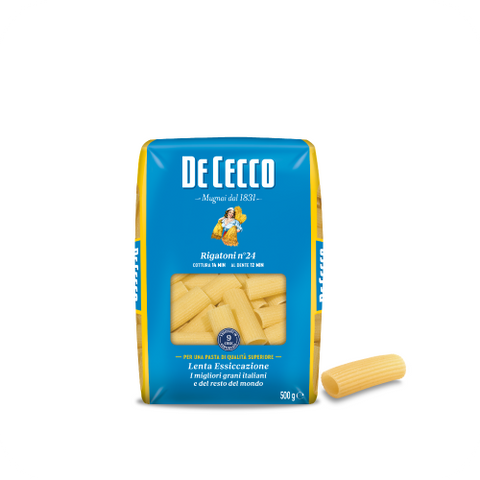 De Cecco Makarona Rigatoni no. 24, Paketim 500Gr