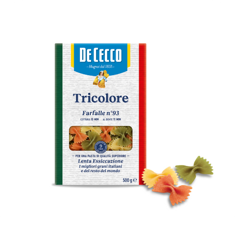 De Cecco Pasta Farfalle Tricolor Paketim 500Gr