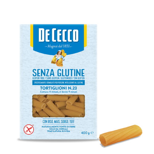 De Cecco Pasta Tortiglioni Nr. 23 pa Gluten Paketim 400Gr