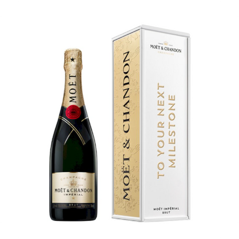 Shampanjë Moët & Chandon Rosé Impérial Milestones 0.75L, 12% (Kuti Dhuratë)
