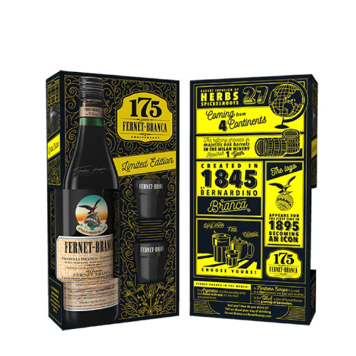 Branca Fernet Gift Box 2 Shot 0.7L 35%