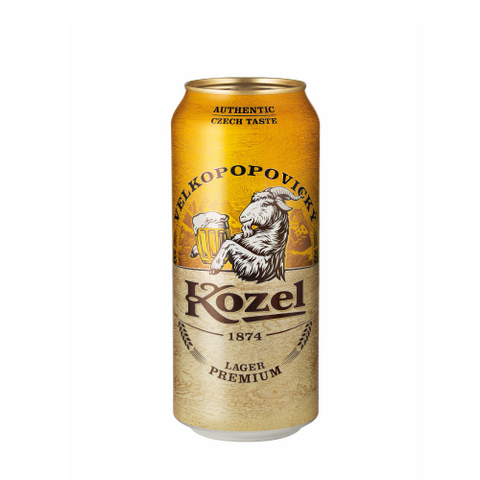 KOZEL BJONDE Birrë Lager 4.6%  Kanaçe 0.5l